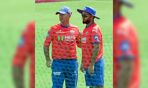 Ricky Ponting with Rishabh Pant