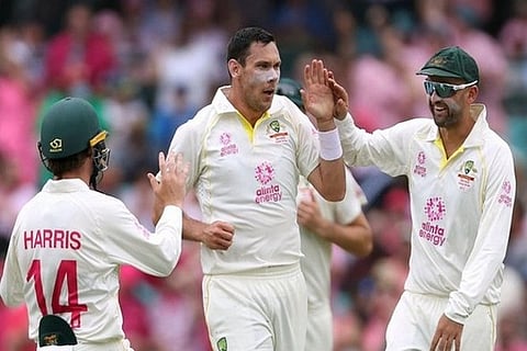 Scott Boland in action (Image source: Twitter/ICC)